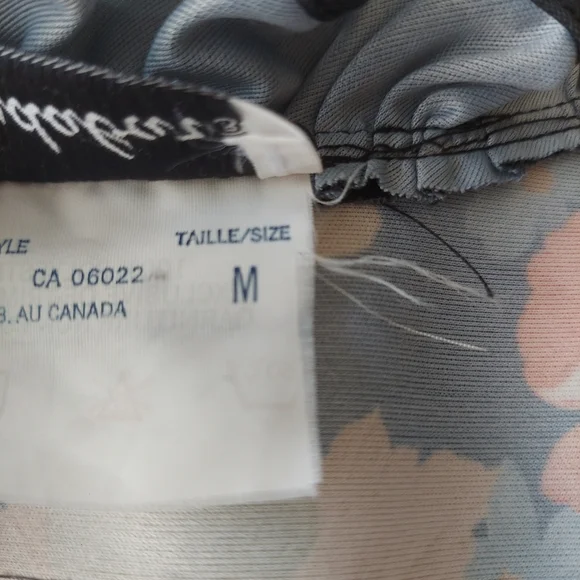 Vintage 70s M Floral Black Maxi Night Dress Jaudabar - Picture 9 of 10